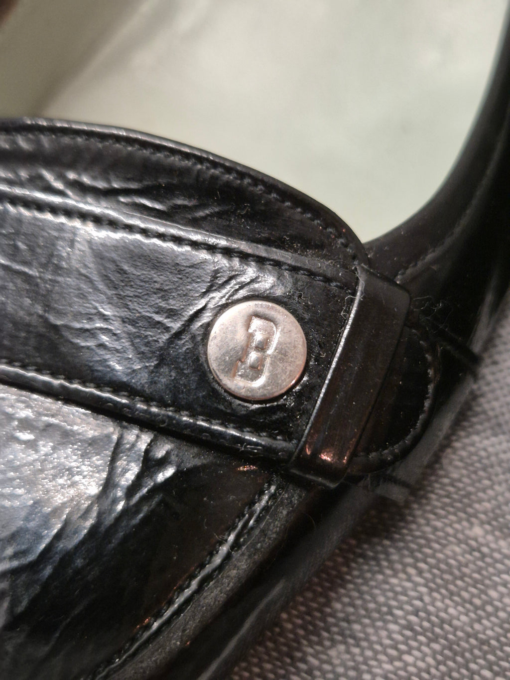 Sigerson Morrison Beya Loafer Lackleder Schwarz, Gr. 38, Gebraucht