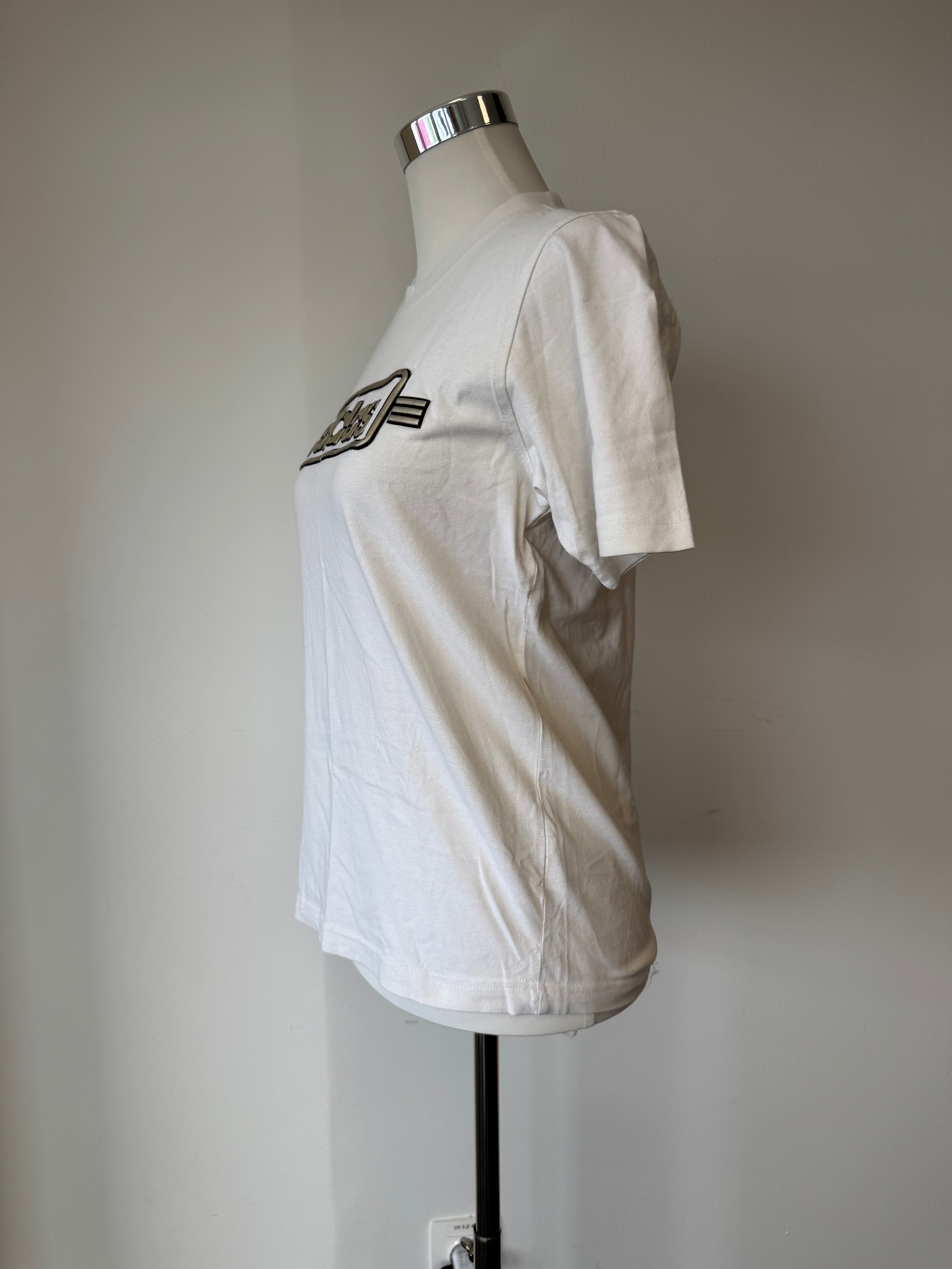 Vintage adidas Originals Graphic Tee – Weiß, Größe M, Sehr guter Zustand