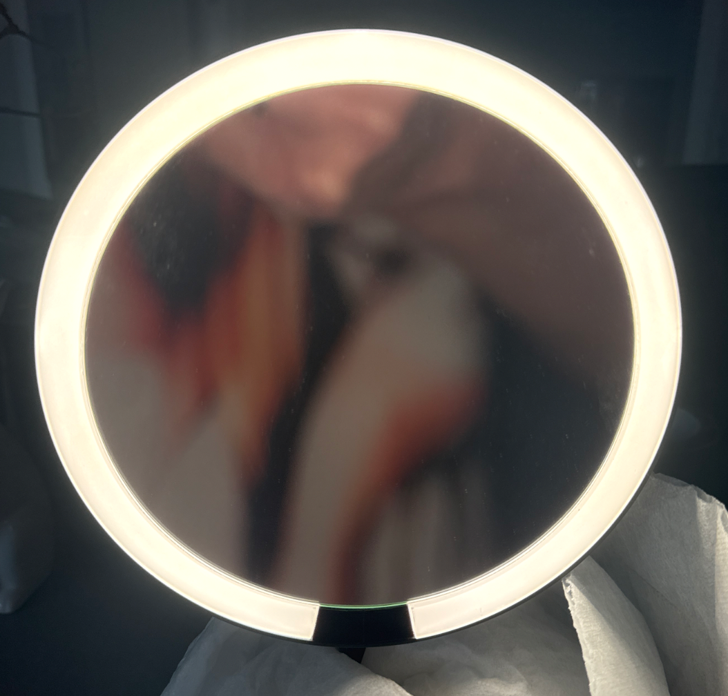 Decor Walther LED Sensor Vanity Mirror, Medium, Black, Good Condition, Cordless
