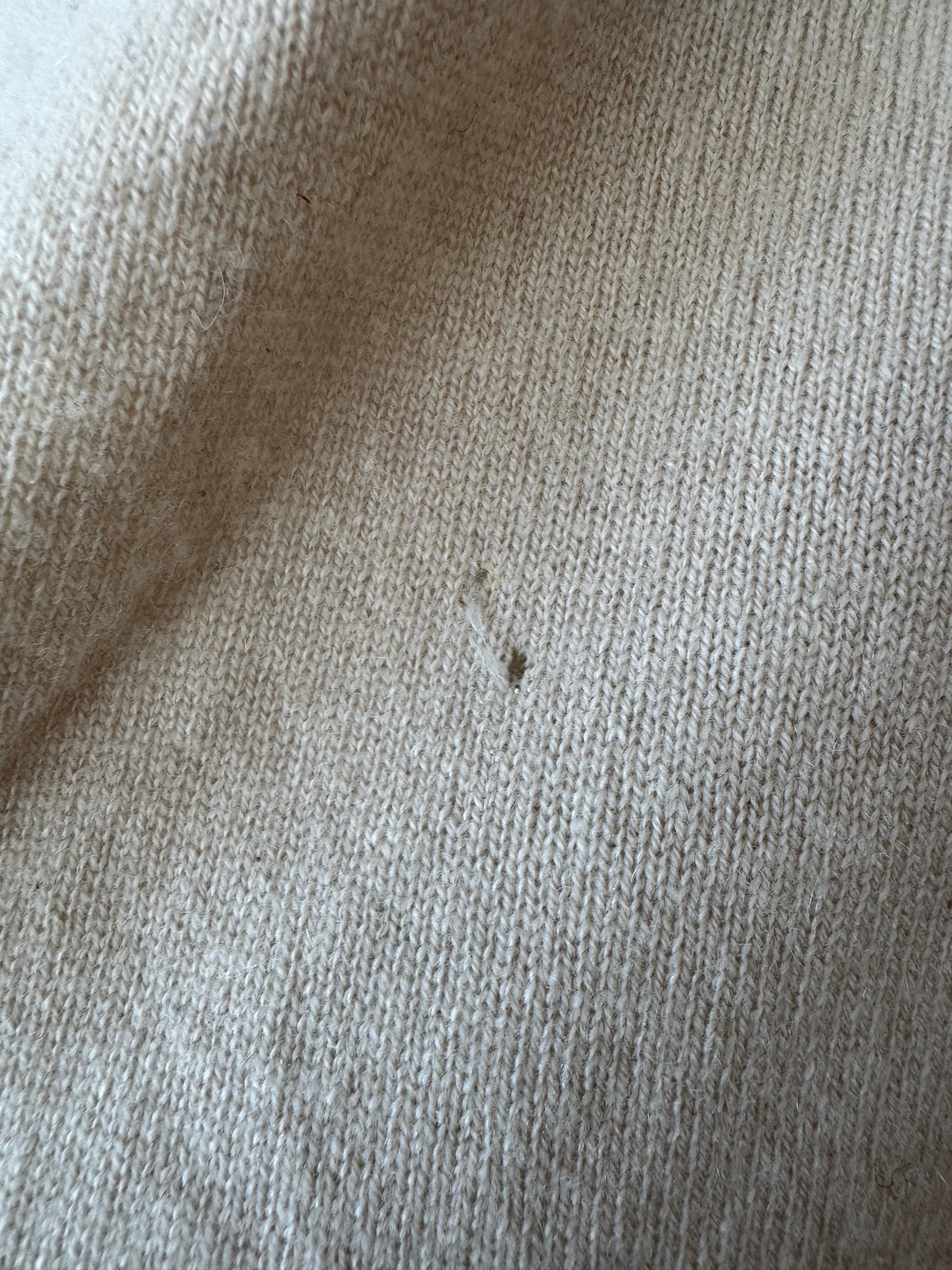 Otto Kern 100% Kaschmir V-Ausschnitt Pullover Gr. 48 (M/L) Beige, guter Zustand
