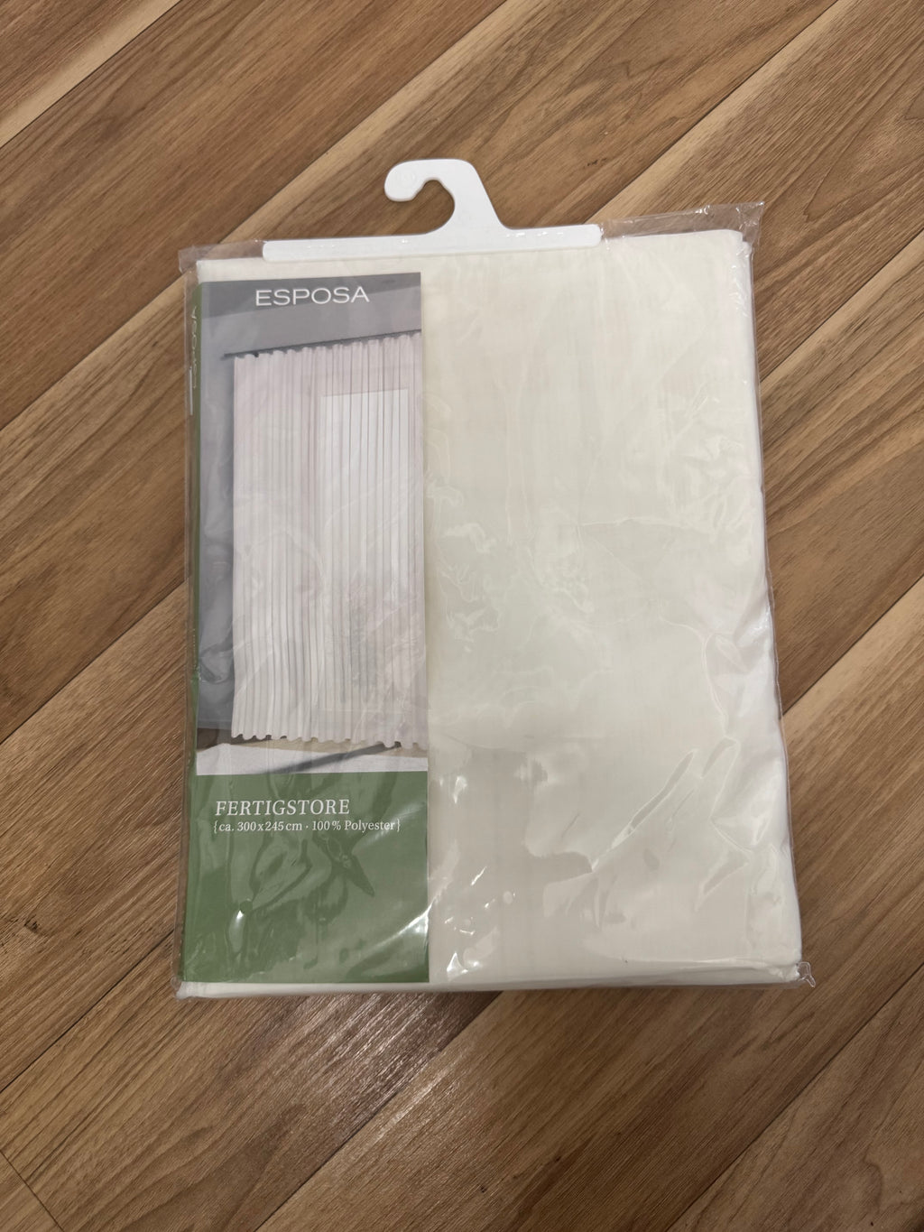 ESPOSA Fertigstore Curtain Panel, Voile, White, 300 x 245 cm, New