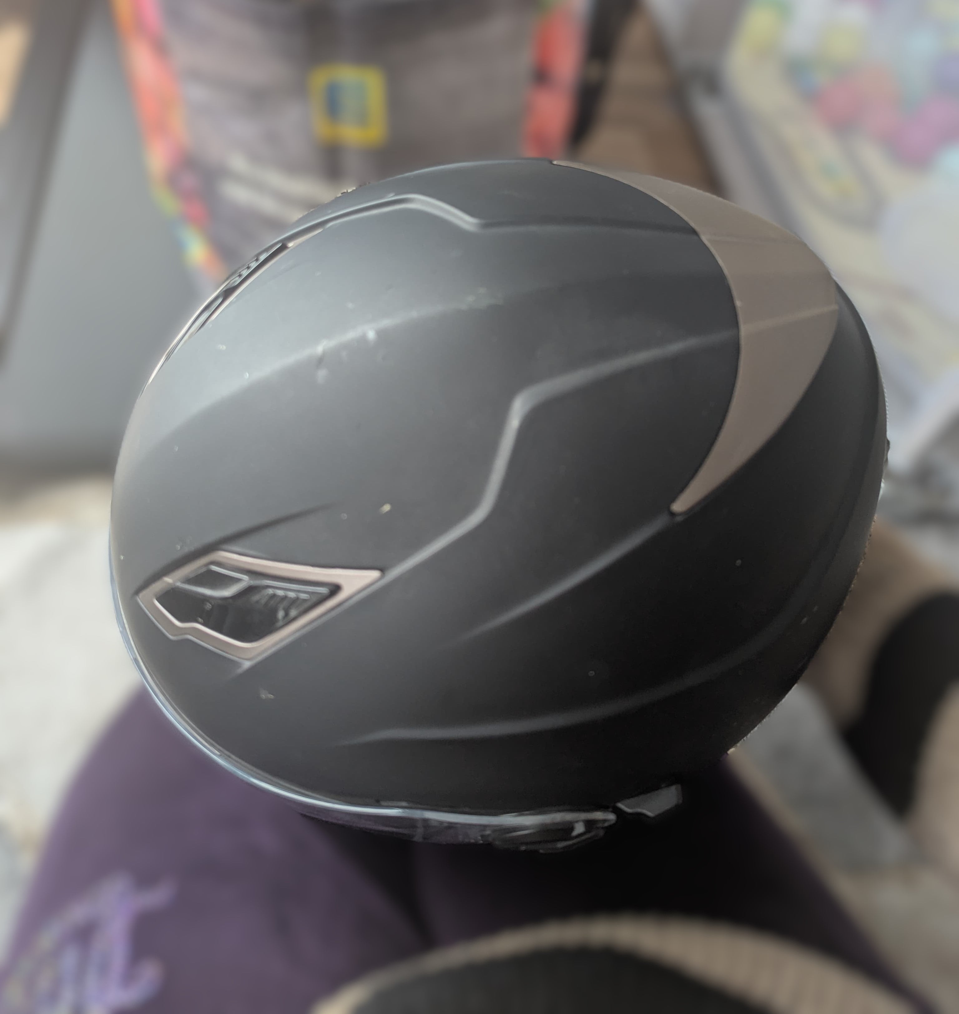 Sting FY-C19 Motorradhelm | Gr. M (57-58) | Matt Schwarz | Zustand: Gut