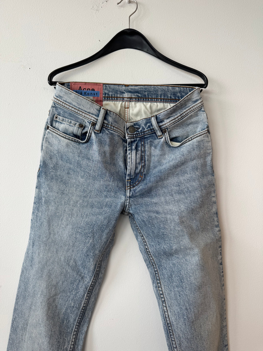 Acne Studios Blå Konst Jeans 28/32 Hellblau, Guter Zustand