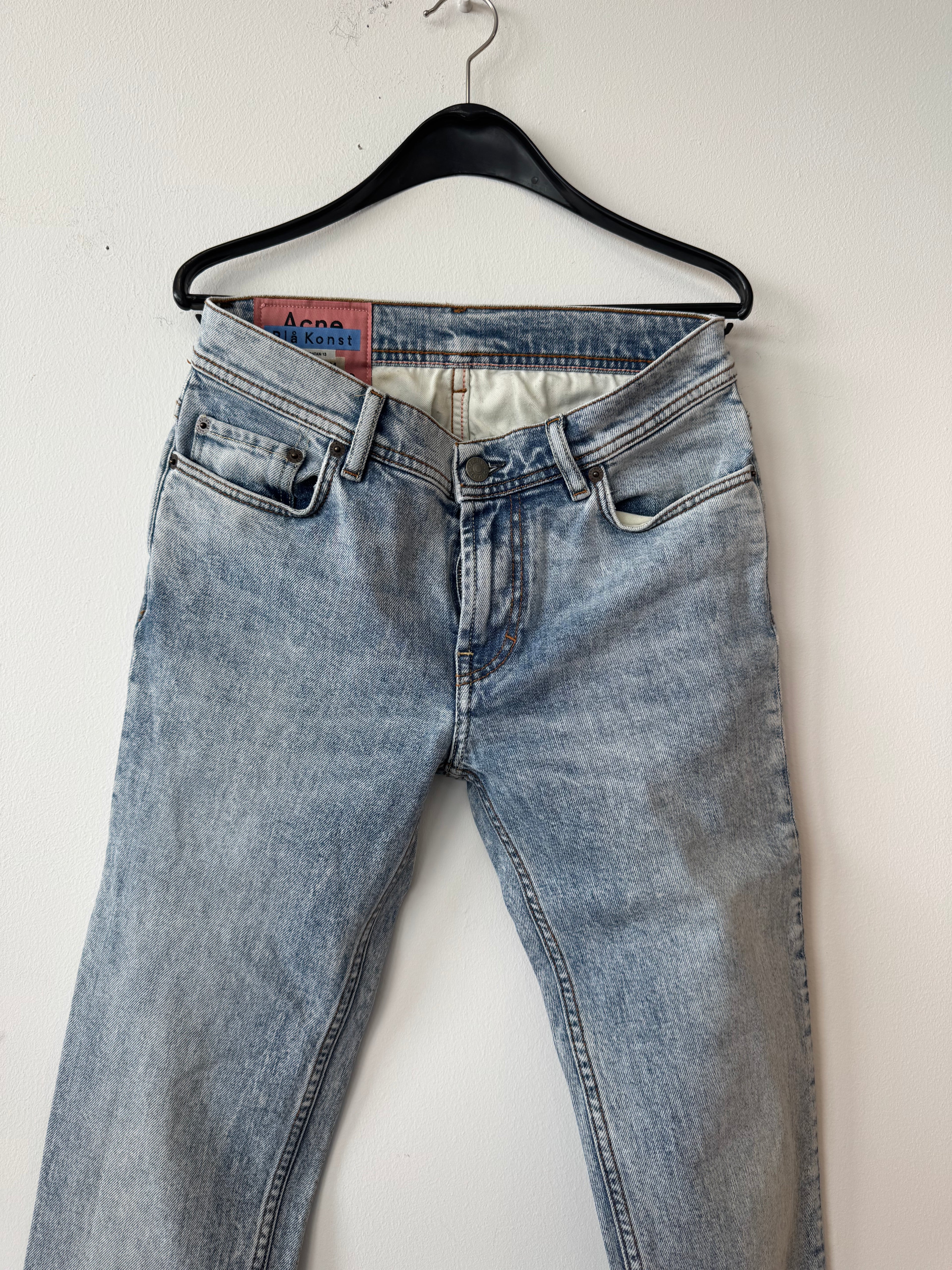 Acne Studios Blå Konst Jeans 28/32 Hellblau, Guter Zustand