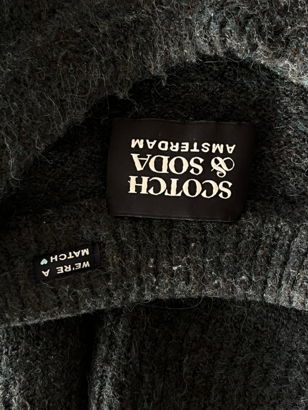 Scotch & Soda Men’s Wool Blend Sweater, Dark Grey, Size S, Very Good