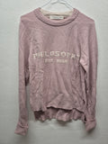 PHILOSOPHY di Lorenzo Serafini Logo Pullover Wolle Kaschmir M Rosa