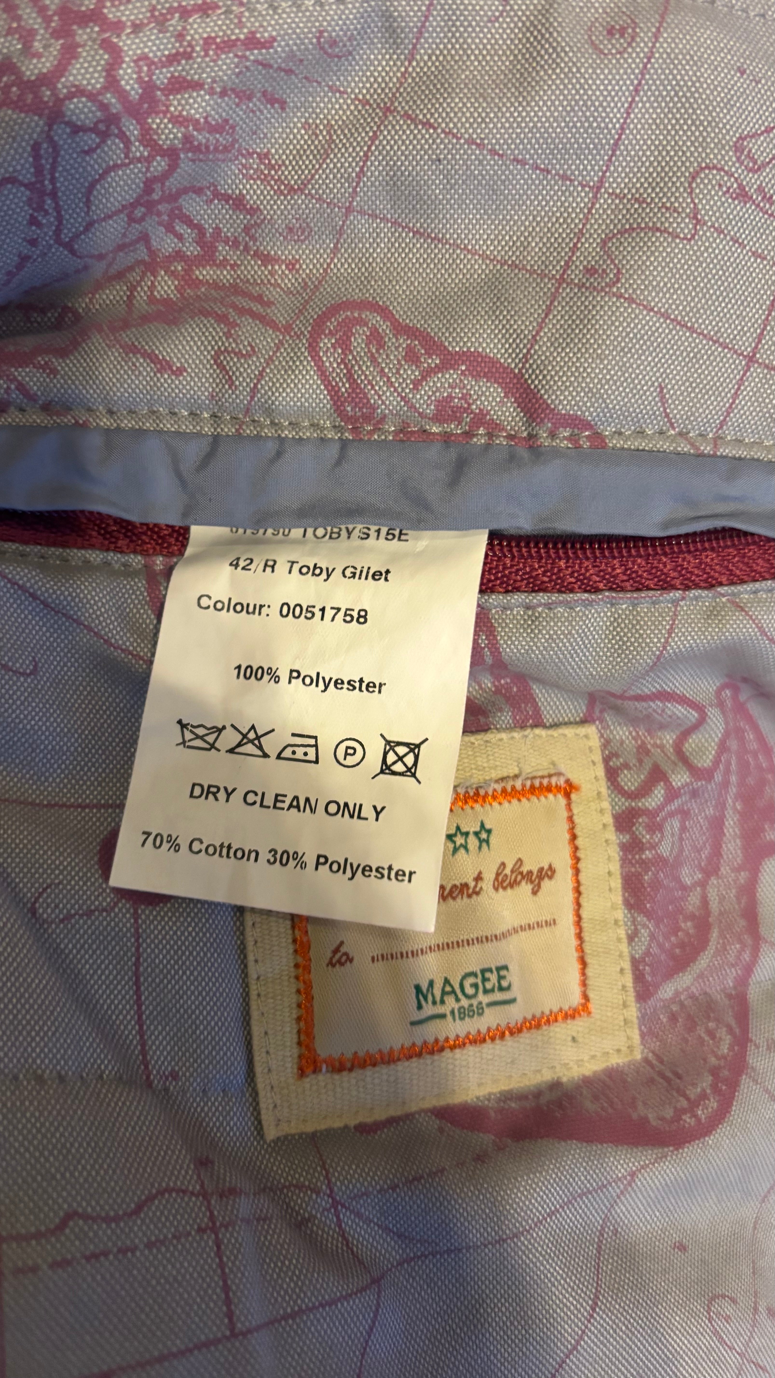 Magee Quilted Weste, Blau, Gr. M, guter Zustand