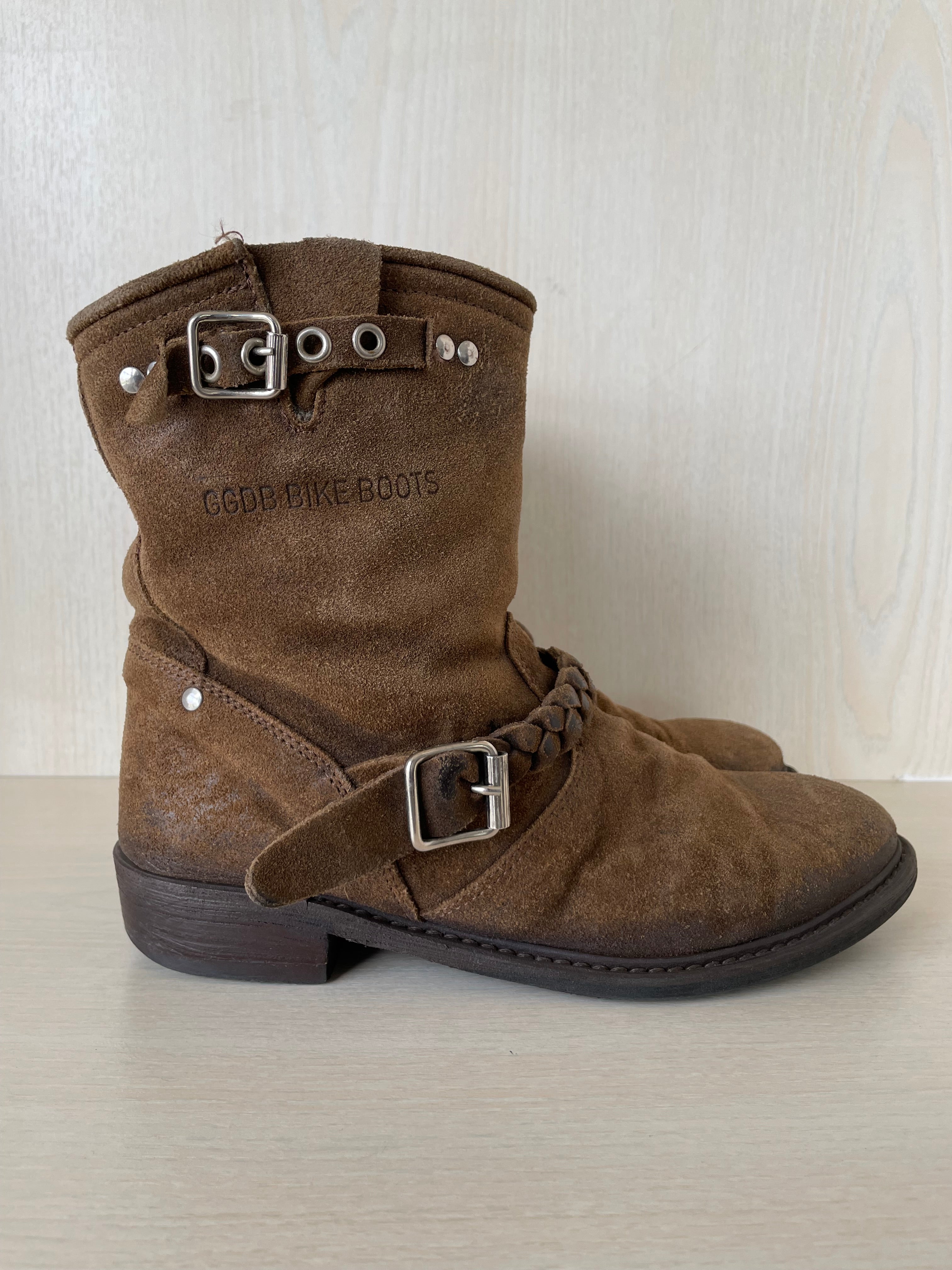 Golden Goose Biker-S Boots | EU 38 | Braun Wildleder | Exzellent