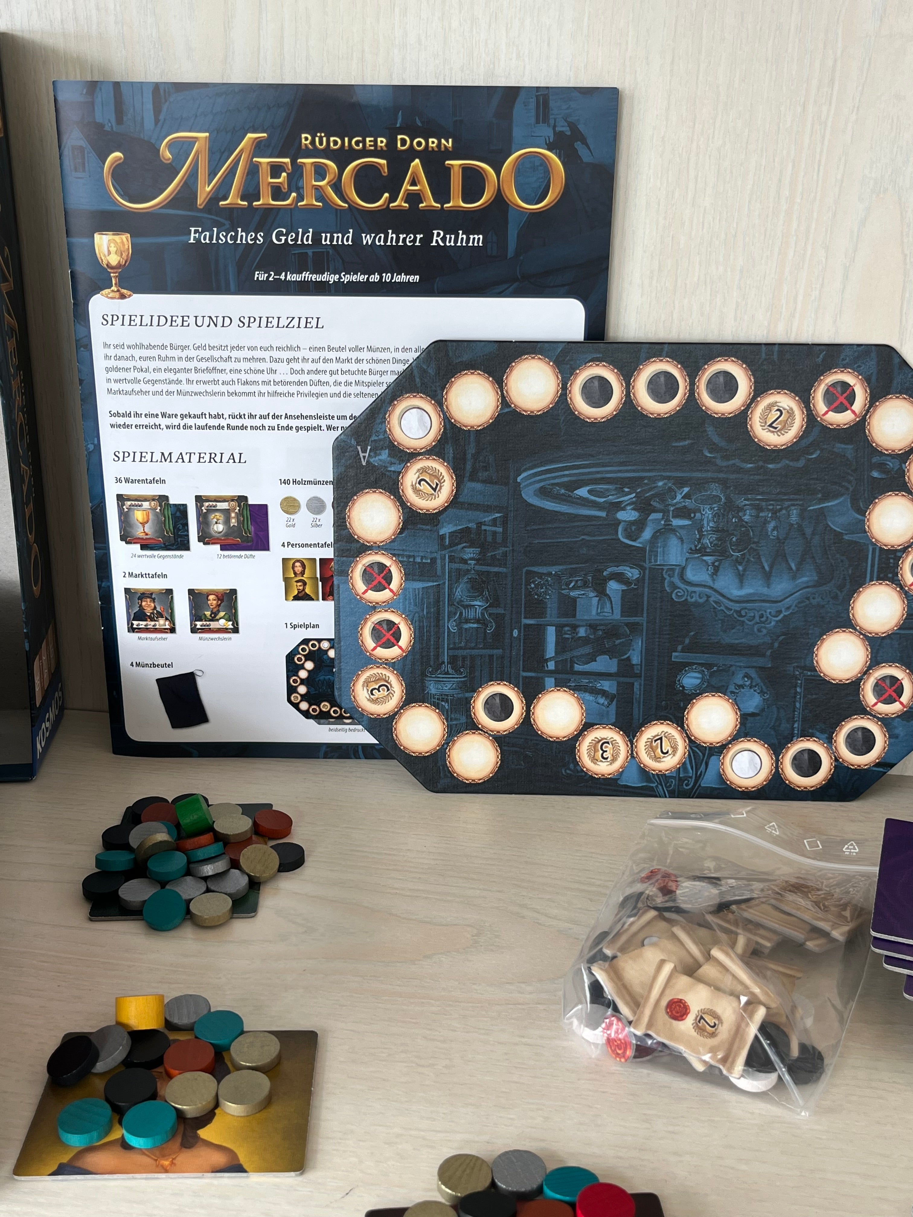 Kosmos Mercado Board Game, German Edition, Multicolor, Medium, Like New