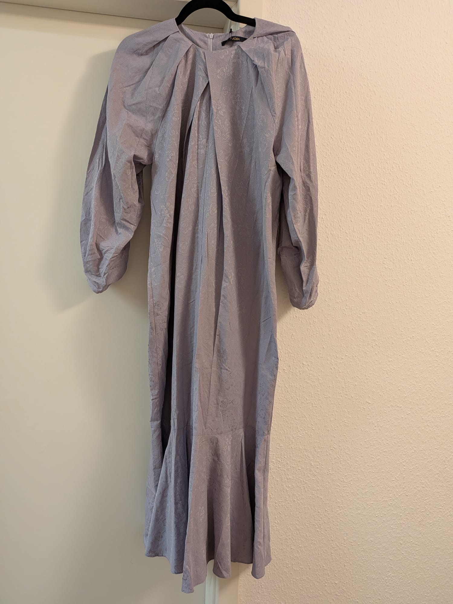 NEU! TUĞBA Maxi Kleid, Lavendel, Gr. 38, Jacquard, mit Etikett