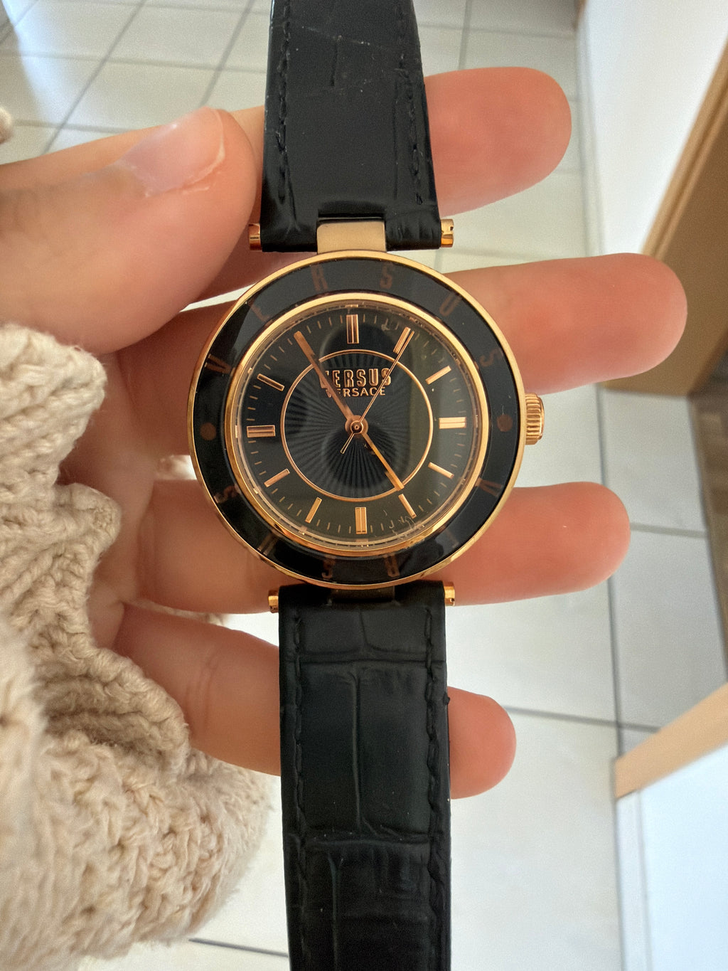 Versus Versace Santa Monica SP816 Damen Quartz 36mm Roségold/Schwarz Sehr Gut