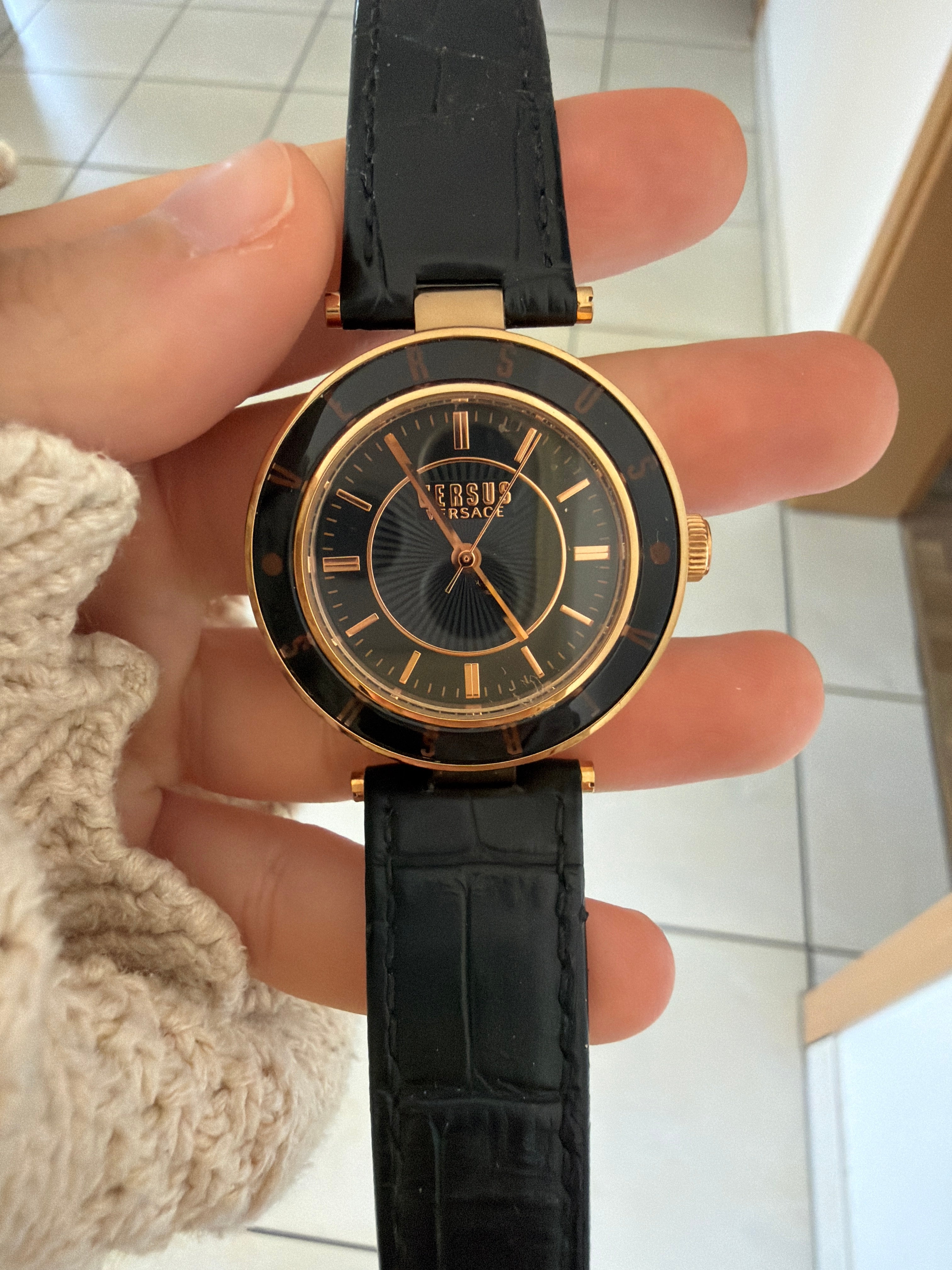 Versus Versace Santa Monica SP816 Damen Quartz 36mm Roségold/Schwarz Sehr Gut