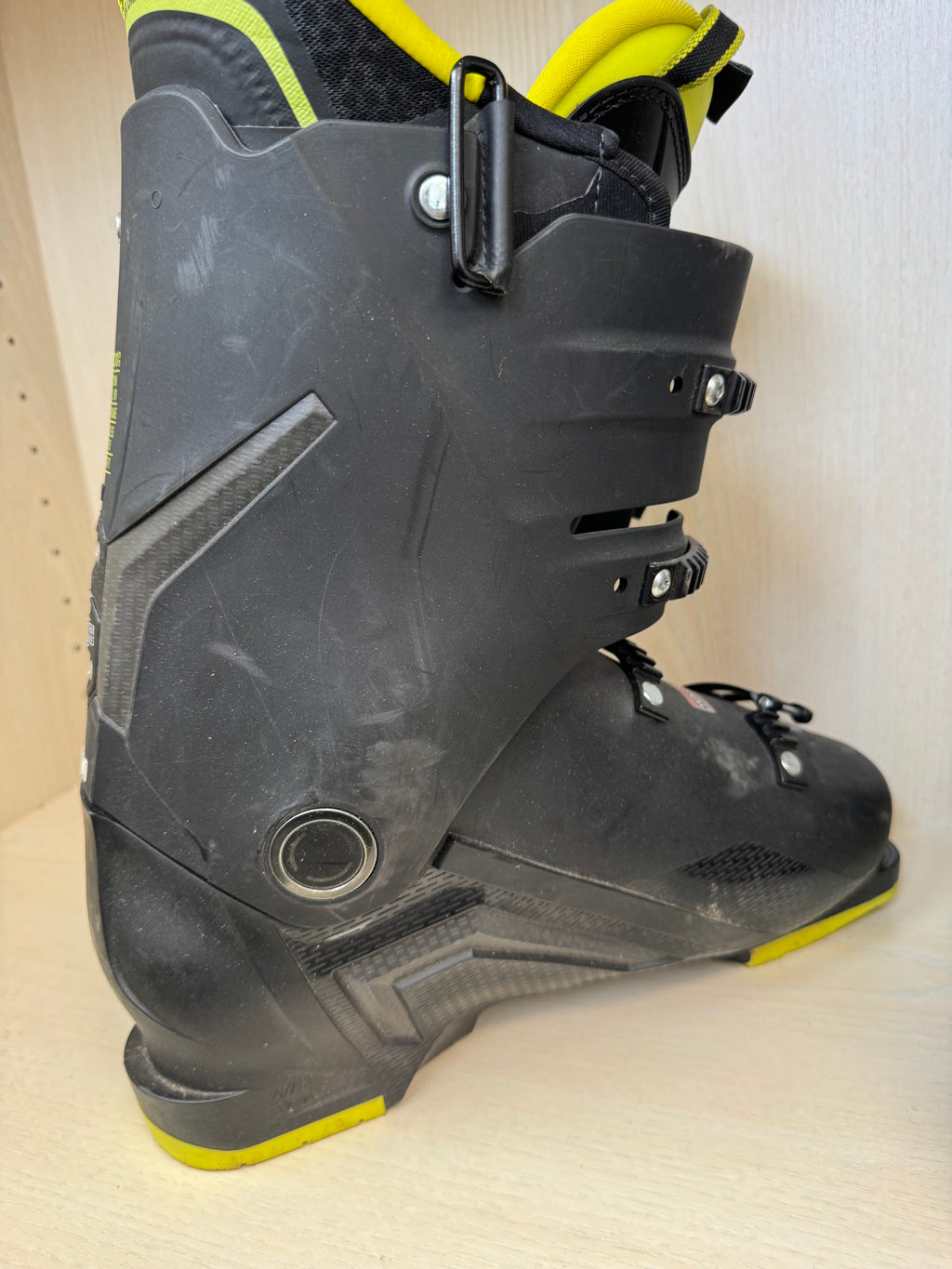 Salomon S/Pro 110 Herren Skischuhe – Größe 29, Schwarz/Gelb, sehr guter Zustand