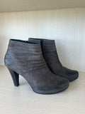 Paul Green Leder Stiefeletten 5154 | Gr. 38 EU | Grau | Guter Zustand