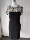 Stella McCartney Spitzenkleid – EU 38 / M – Sehr guter Zustand – Schwarz/Beige