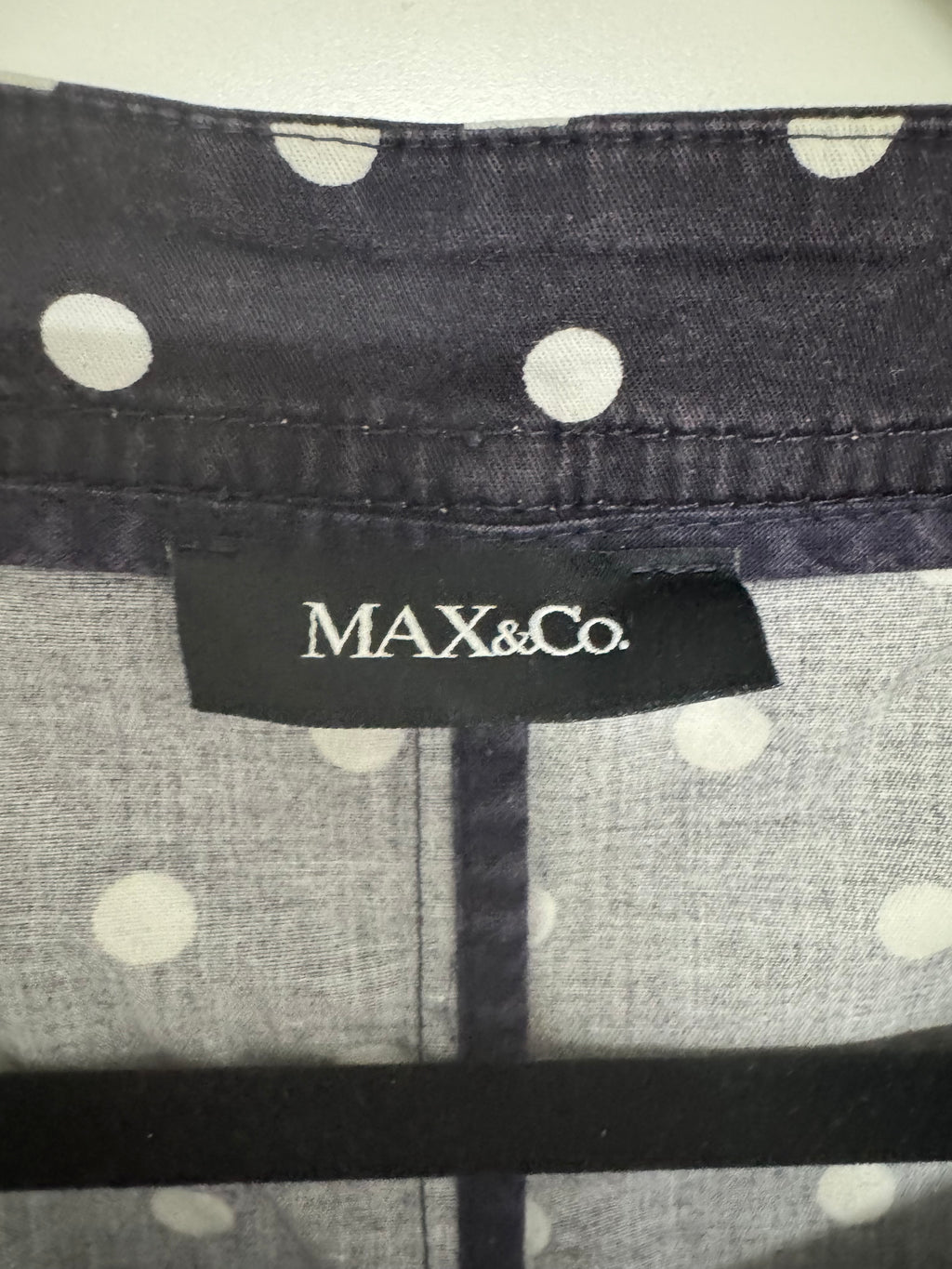 MAX&Co. Polka-Dot Baumwolljacke, Schwarz/Weiß, IT 40 / US 6, Guter Zustand