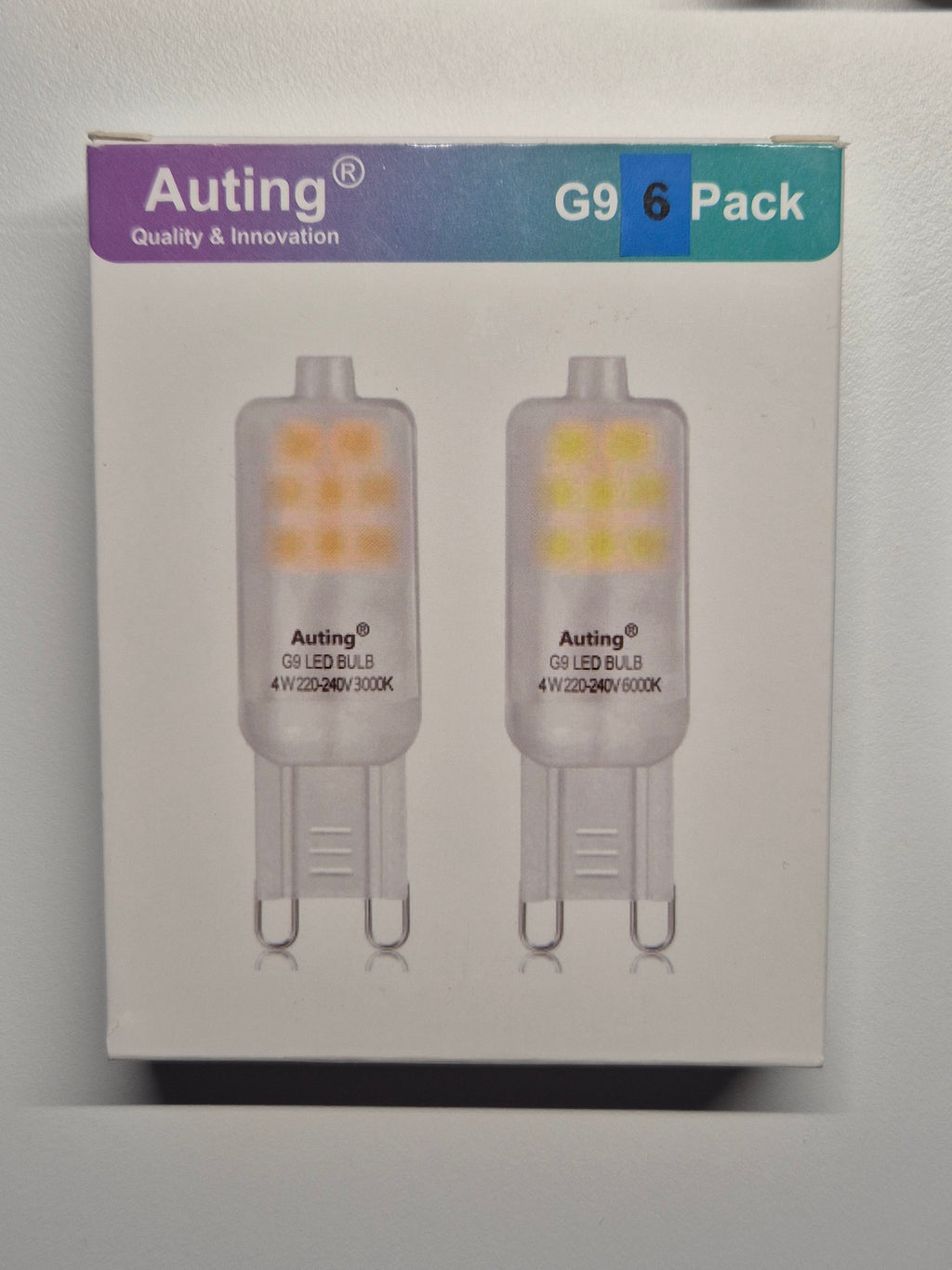 6x Auting G9 LED Lampe | 4W | 3000K Warmweiß | Gut | OVP