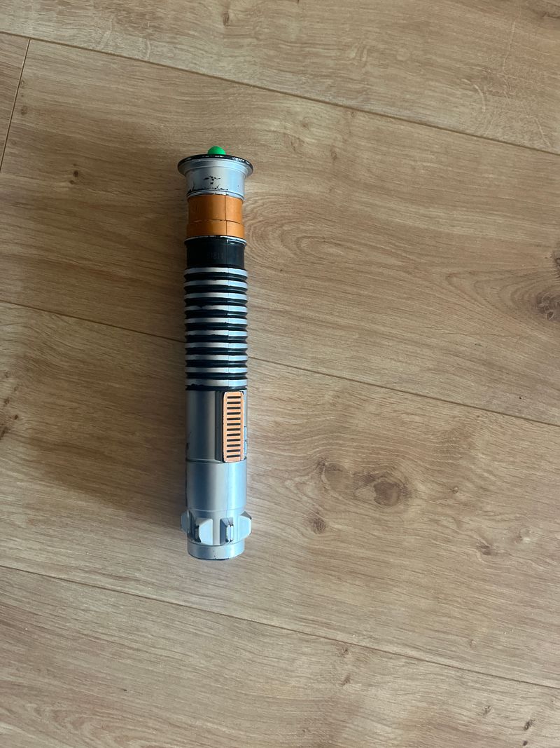 Star Wars Luke Skywalker Lichtschwert – Hasbro, Grün, teleskopisch, gebraucht
