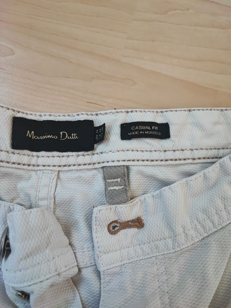 Massimo Dutti Casual Fit Chino, Weiß, Größe 46, Sehr guter Zustand