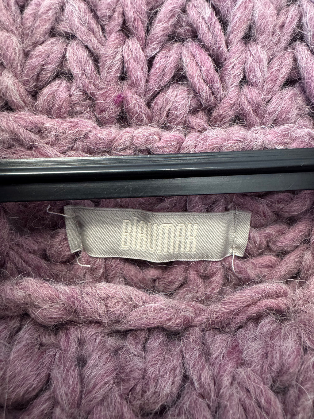 Blaumax Chunky Woll-Alpaka Pullover, Lavendel, Größe L-XL, Sehr Gut
