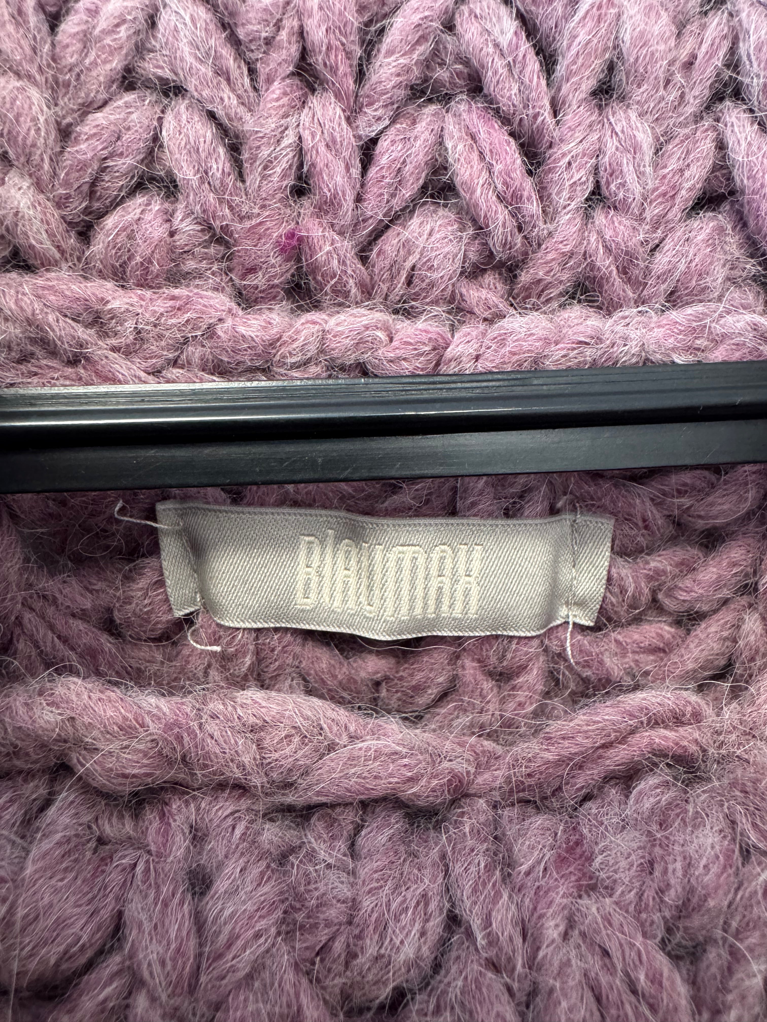 Blaumax Chunky Woll-Alpaka Pullover, Lavendel, Größe L-XL, Sehr Gut