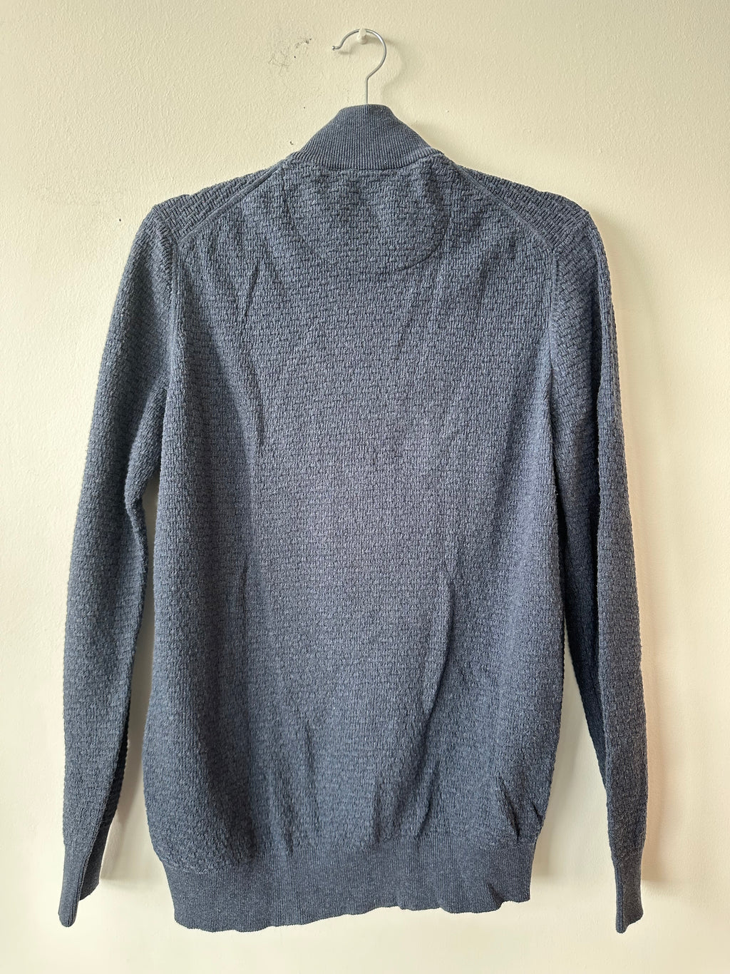 Jean Biani Strick-Cardigan, Gr. S, Blau, Sehr guter Zustand, Reißverschluss