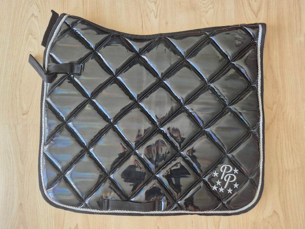 Punk Ponies Satteldecke Schwarz Holografisch – Standard – sehr guter Zustand