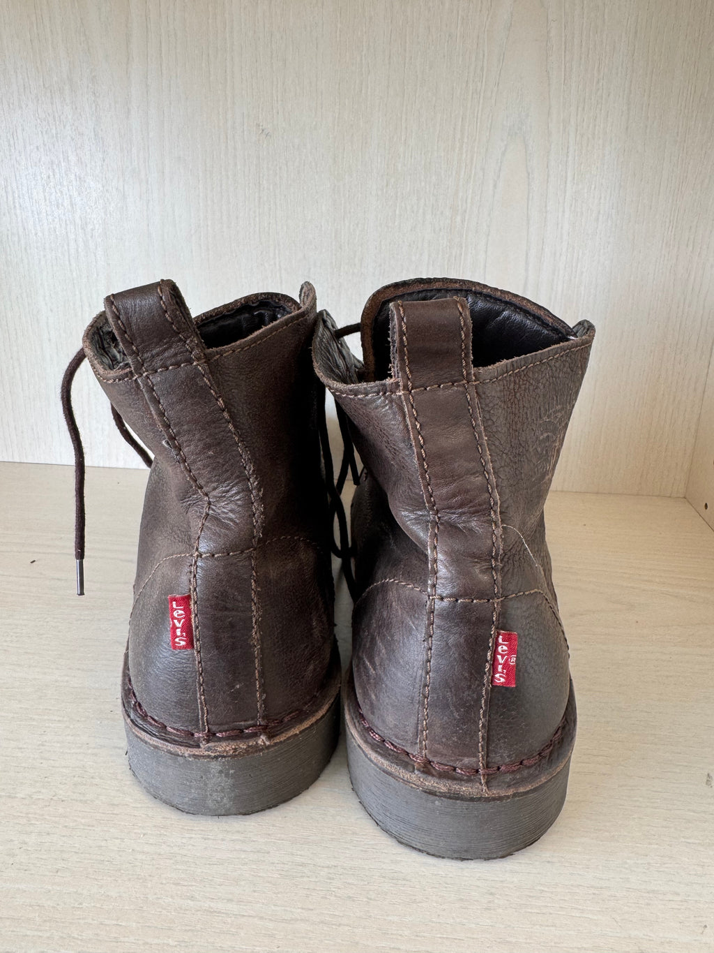 Levi’s Track Boot – Leder, Dunkelbraun, Gr. 42, Guter Zustand