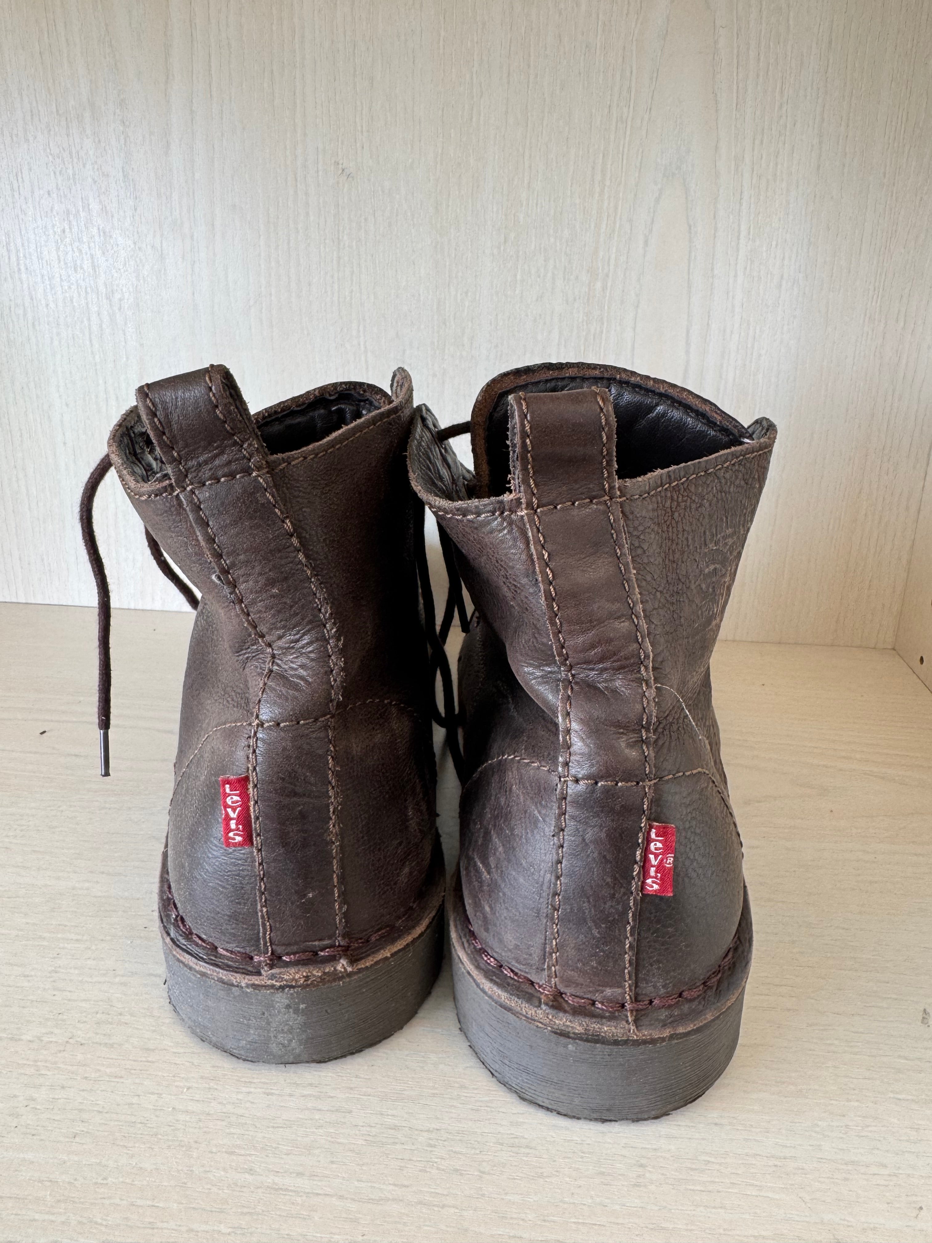 Levi’s Track Boot – Leder, Dunkelbraun, Gr. 42, Guter Zustand