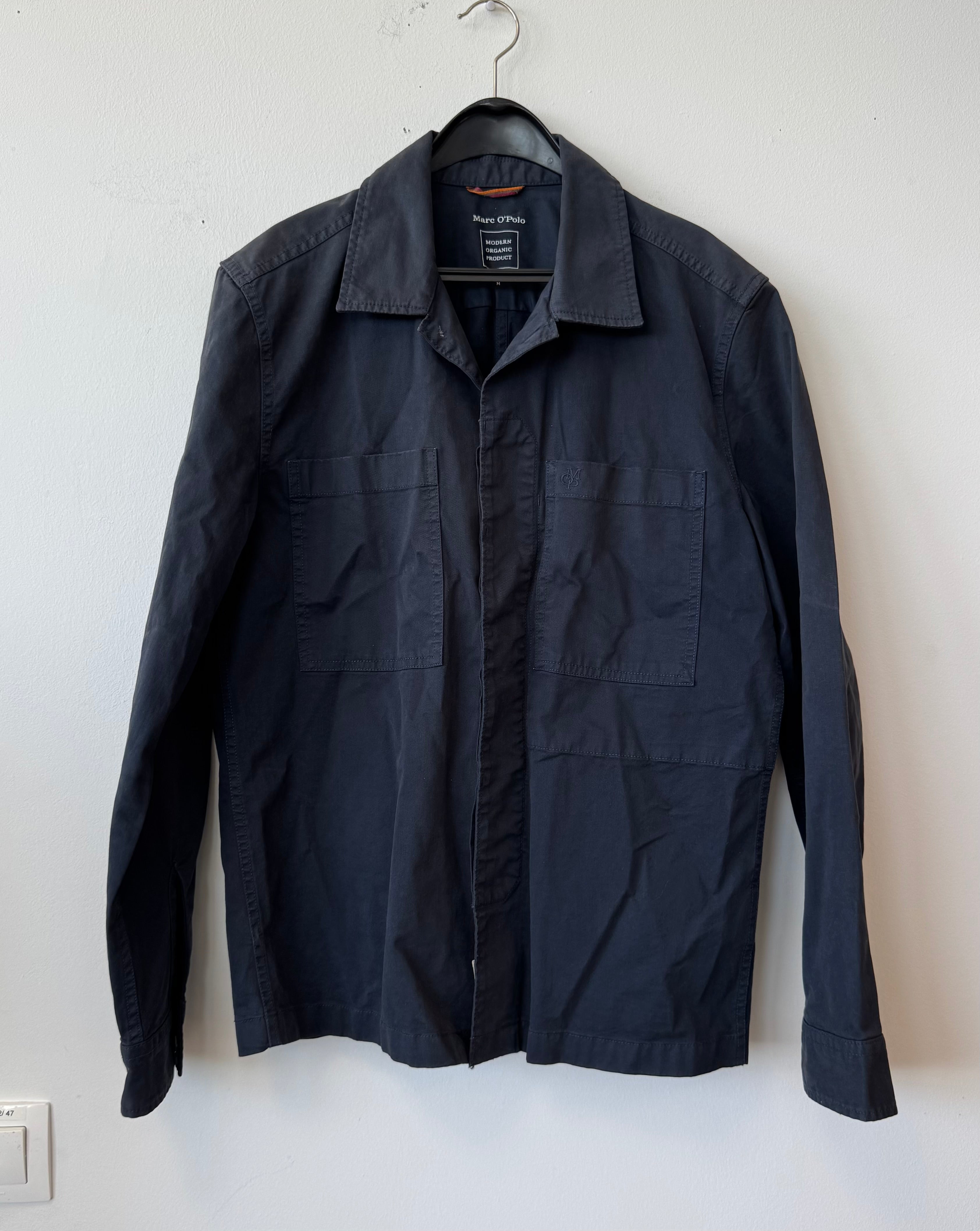 Marc O’Polo Overshirt Herren M Navy Blau Bio-Baumwolle Gebraucht