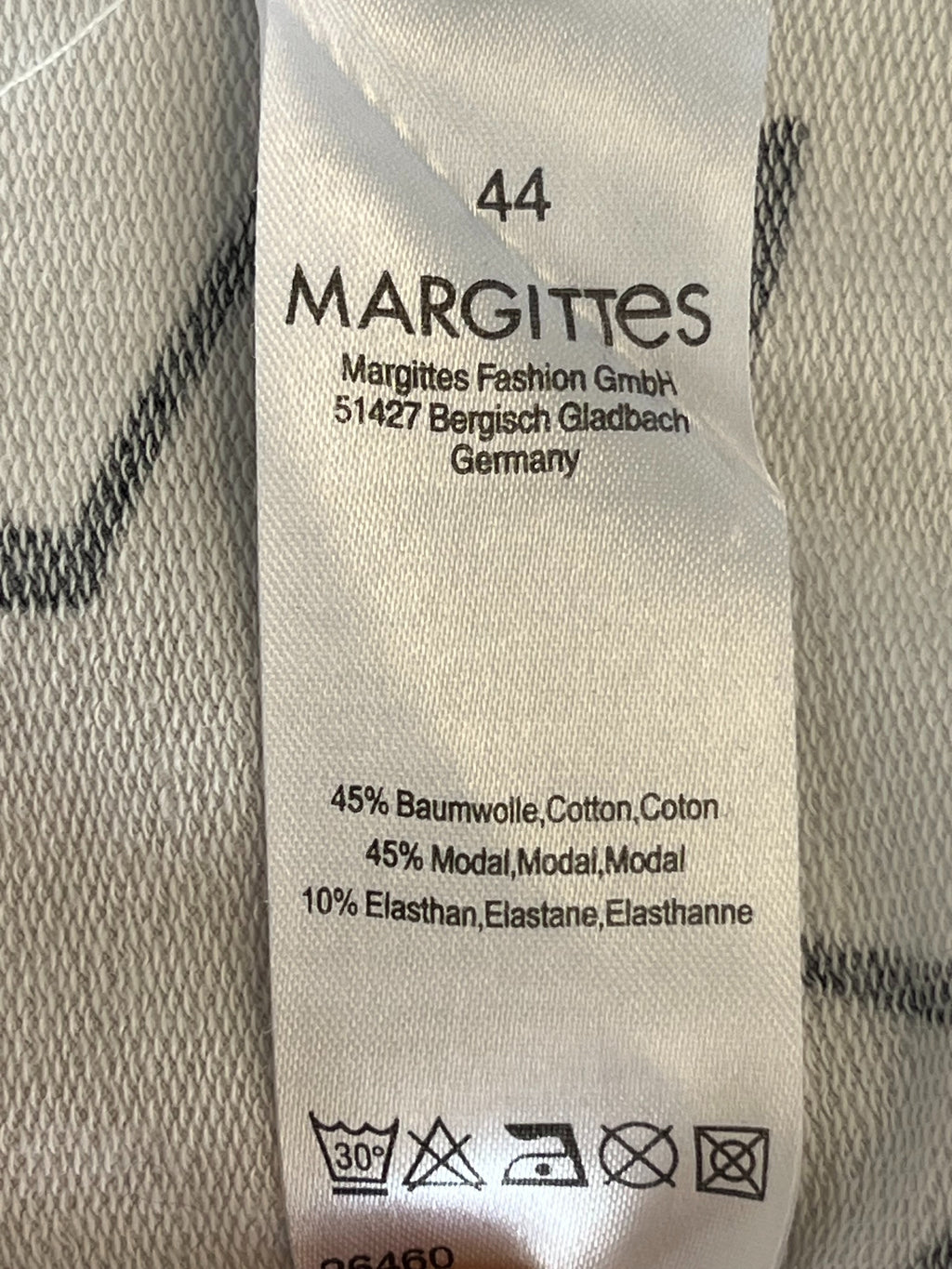Margittes Star Print Oversize Sweatshirt 44 Weiß/Schwarz, guter Zustand
