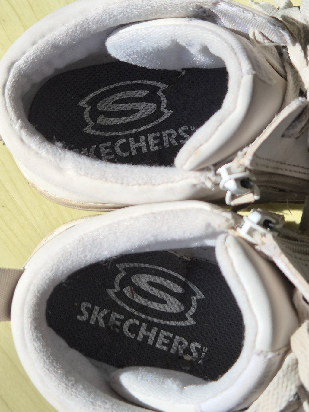 Skechers Energy Lights Eliptic Gr. 39 – weiße leuchtende High-Top-Sneaker