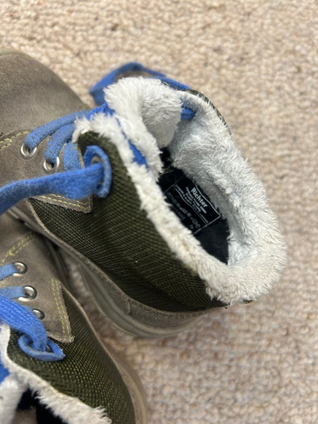 Richter Charly 2 Winterstiefel – Grau/Blau, Gr. 23, guter Zustand