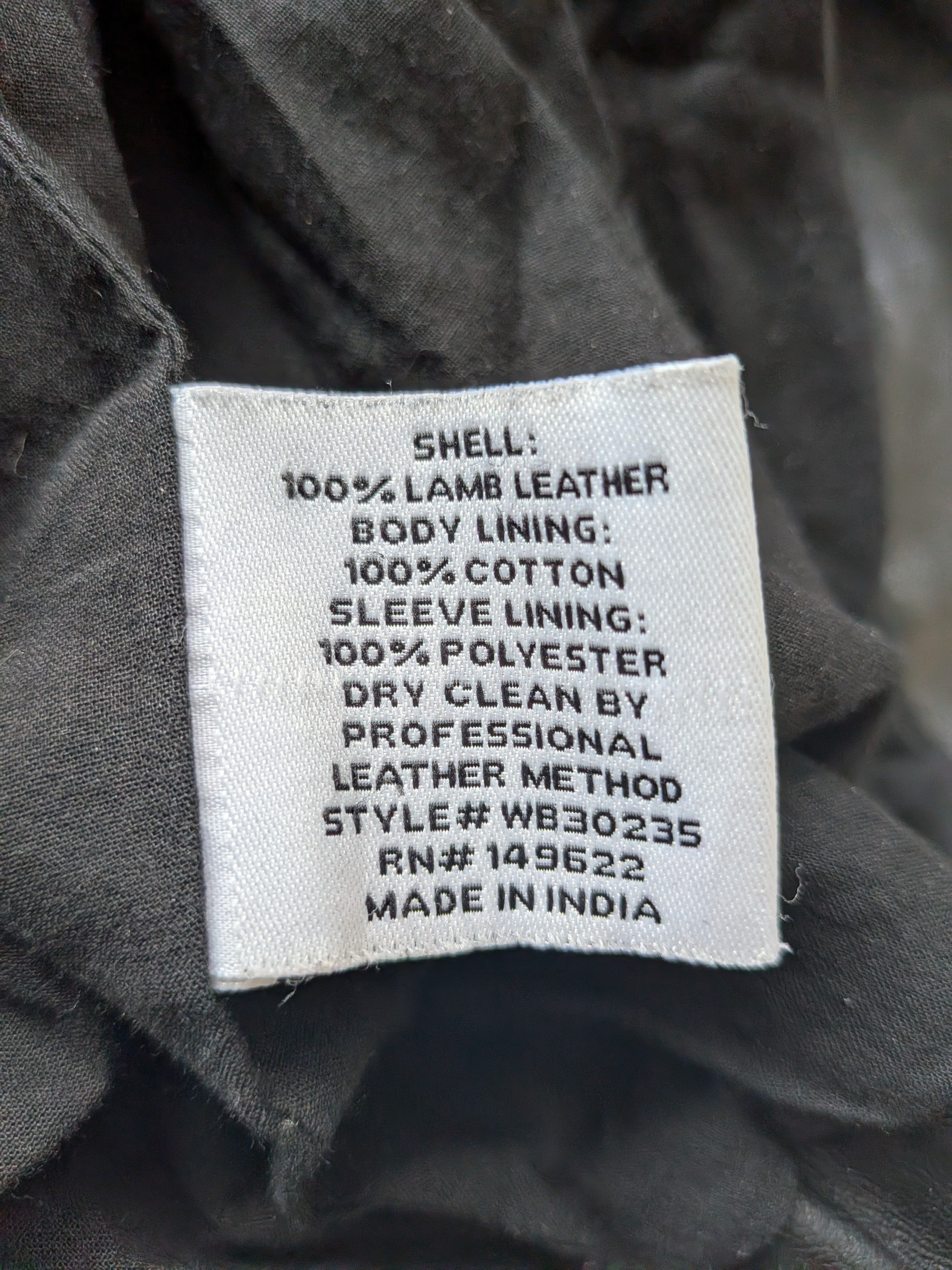Walter Baker 100% Lammleder Moto Jacke Schwarz Gr. S – Guter Zustand