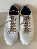 Joop! Men’s Leather Low Top Sneakers White/Beige EU 45 – Good Condition