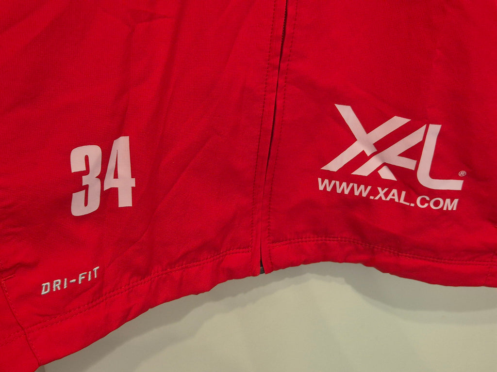 Nike Dri-FIT Team Trainingsjacke L Rot Sehr Gut Custom Print