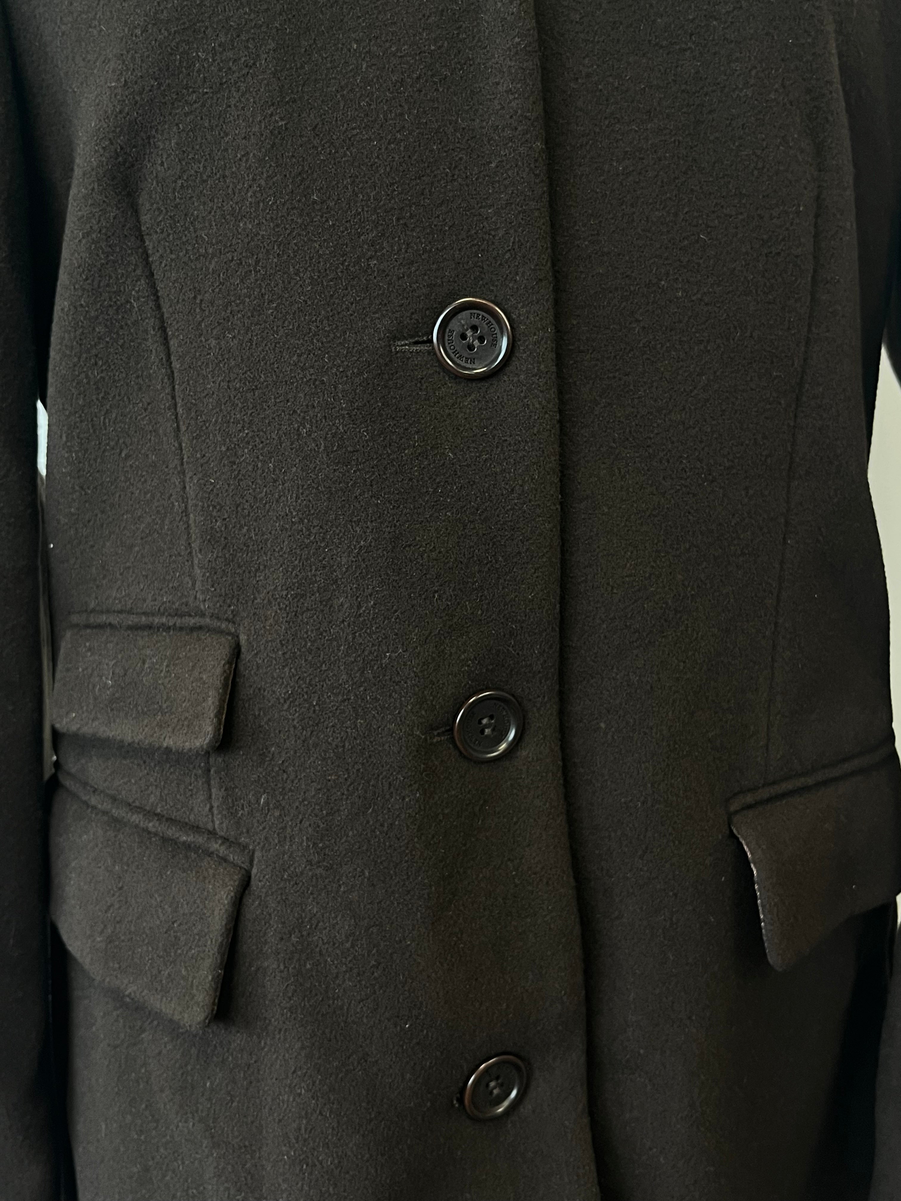 The Newhouse Classic Flausch Wool-Cashmere Coat Brown Size 40 Very Good