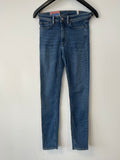Acne Studios Blå Konst Peg Mid Blue Jeans 25x32 Damen High-Rise Sehr Gut