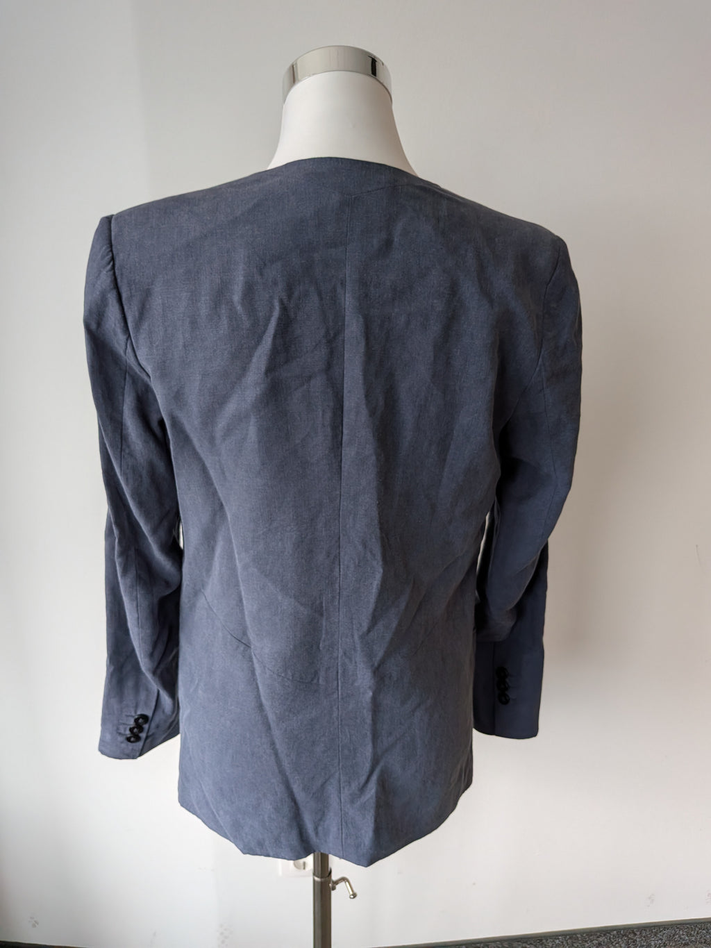 SELECTED FEMME SULENS Blazer – 100% Linen, Navy, EU 38, Good Condition