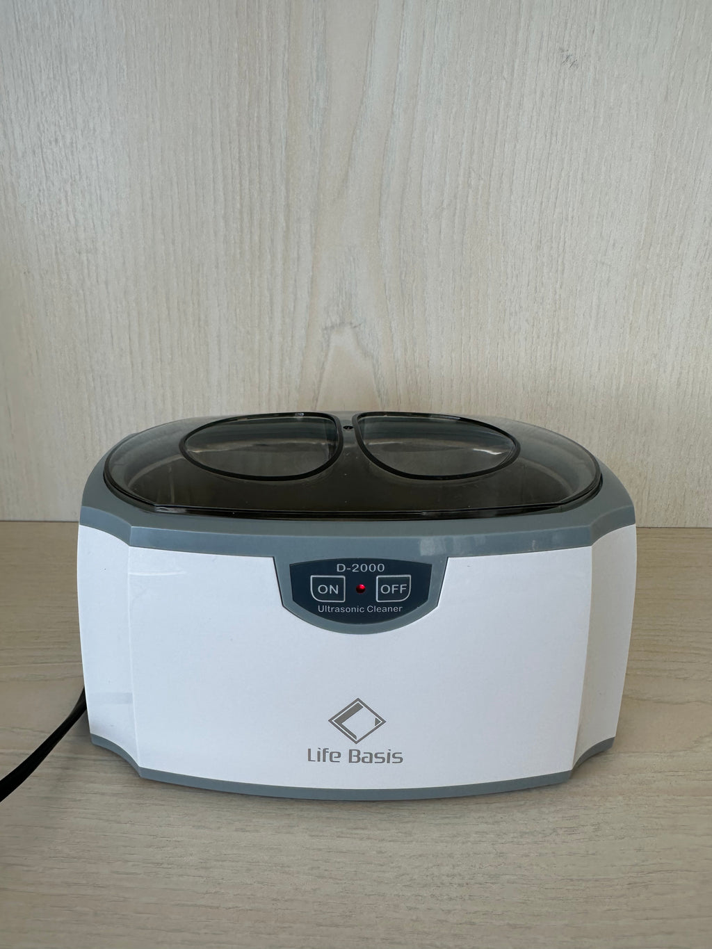 LifeBasis D-2000 Ultraschallreiniger 420ml 30W Weiß/Grau Sehr Gut