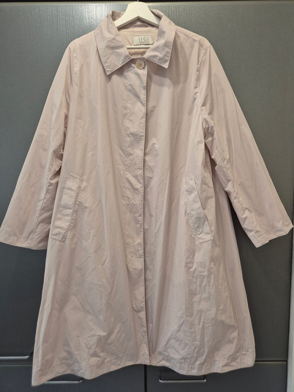 FFC Lightweight Women’s Coat, Blush, Size L, 100% Polyester, Good Condition