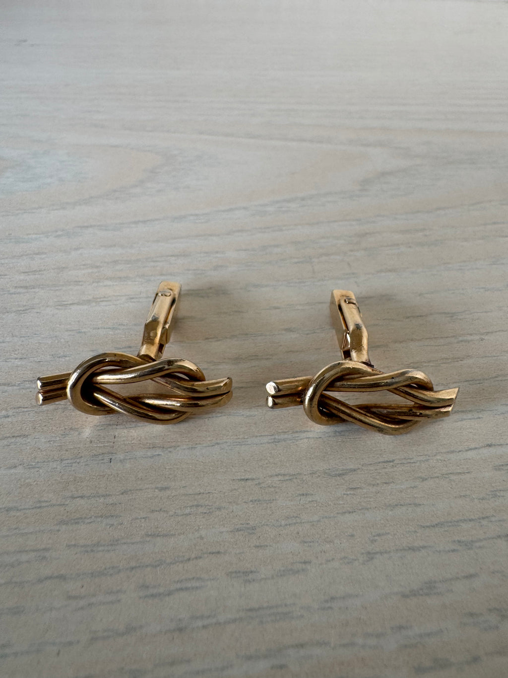 Mya Førn Silver-Tone Cufflinks with Clear Stone | Good | Presentation Box + 3 Sets