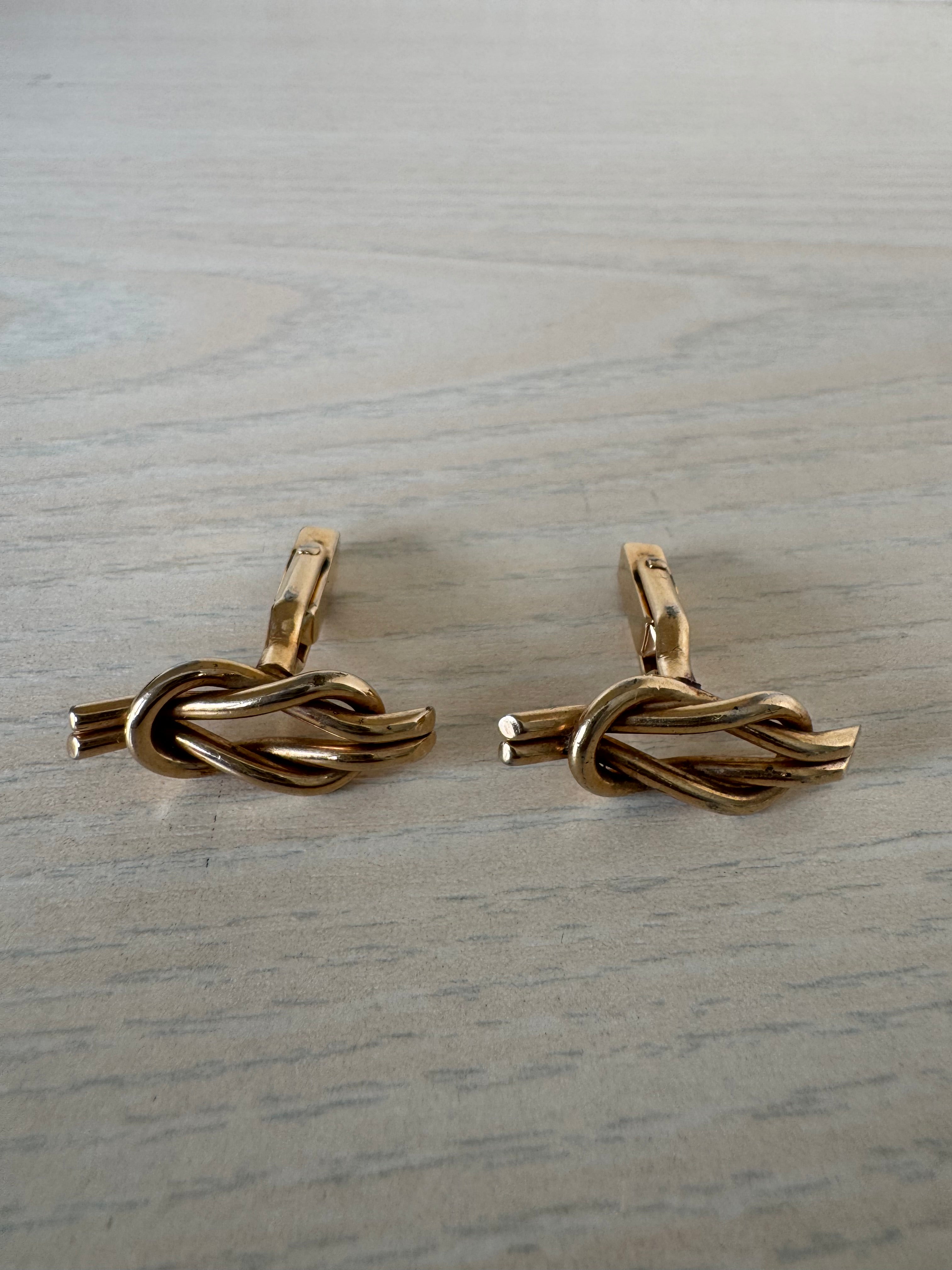 Mya Førn Silver-Tone Cufflinks with Clear Stone | Good | Presentation Box + 3 Sets