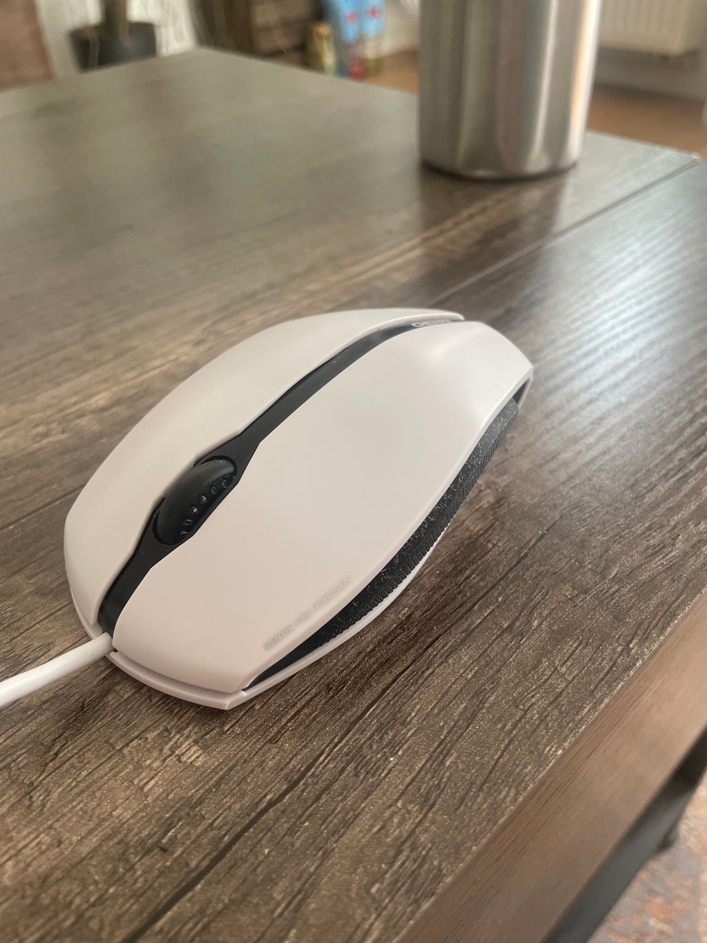 CHERRY GENTIX USB Maus – Weiß, guter Zustand, Standardgröße