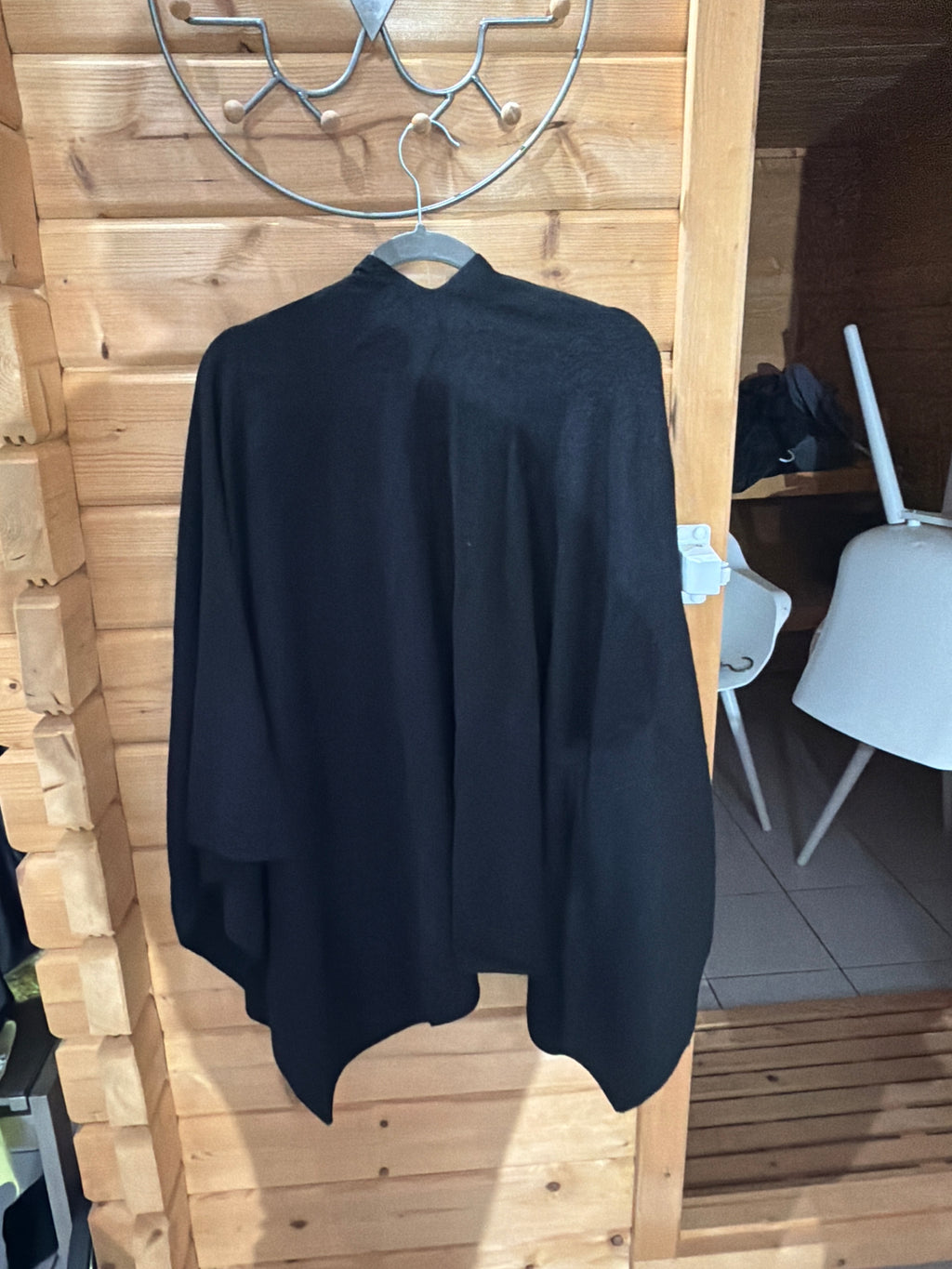 100% Kaschmir Cape/Poncho von Insieme, Schwarz, Gr. S, Sehr guter Zustand