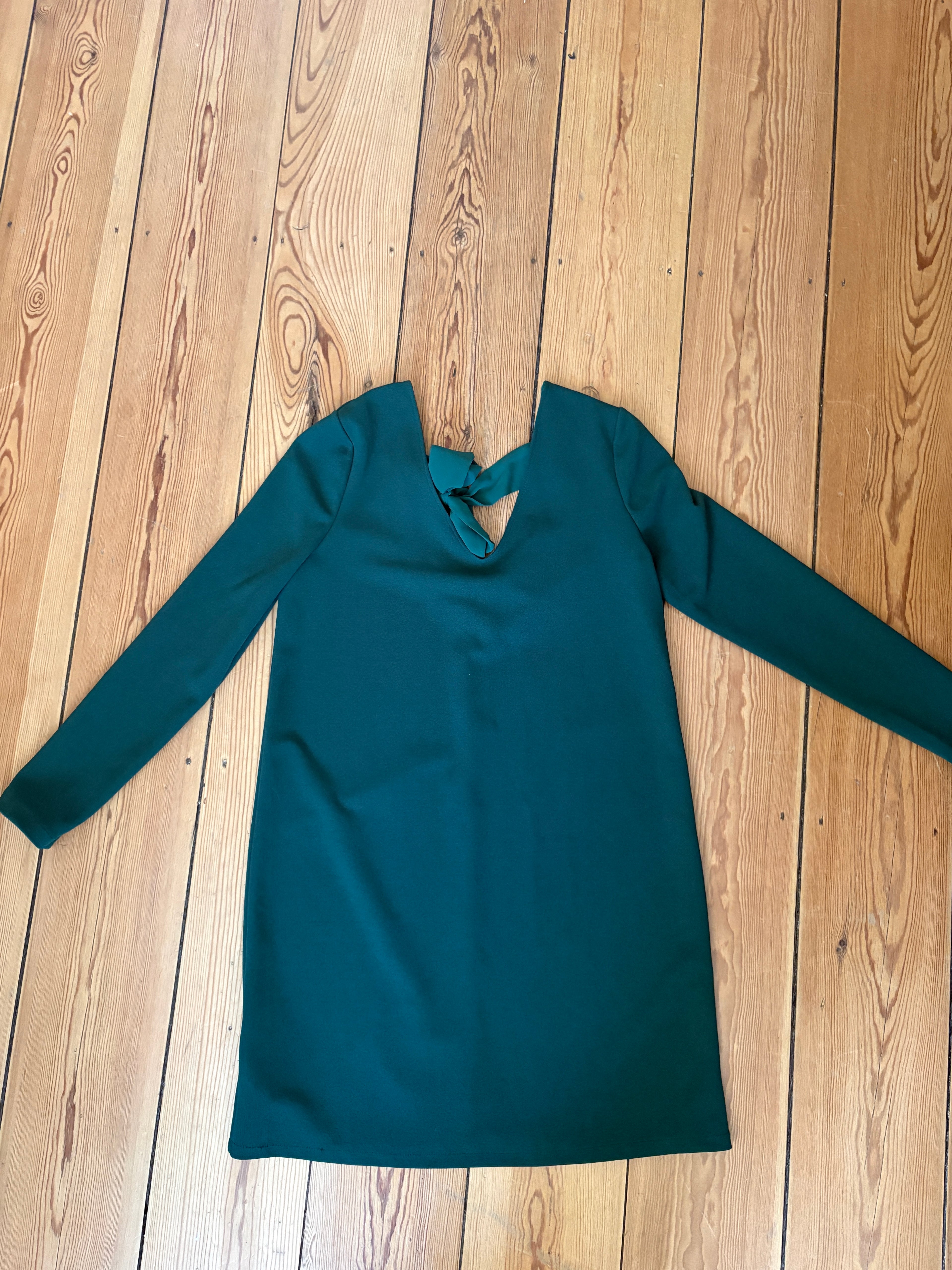 MNG Basics Bow-Back Dress – Aegean Teal, Size S, New with Tags