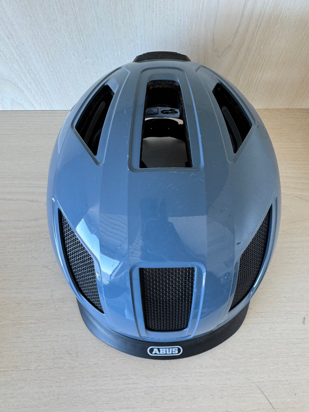 ABUS Hyban 2.0 Urban Fahrradhelm M (52-58 cm) mit LED – Polarblau, sehr gut