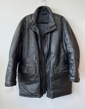 JOOP! Men's Leather Jacket, Black, Size 48, Made in Italy, Good Condition