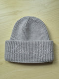 Dondup Grey Beanie Hat w/ Rhinestone Logo – One Size, Very Good Condition