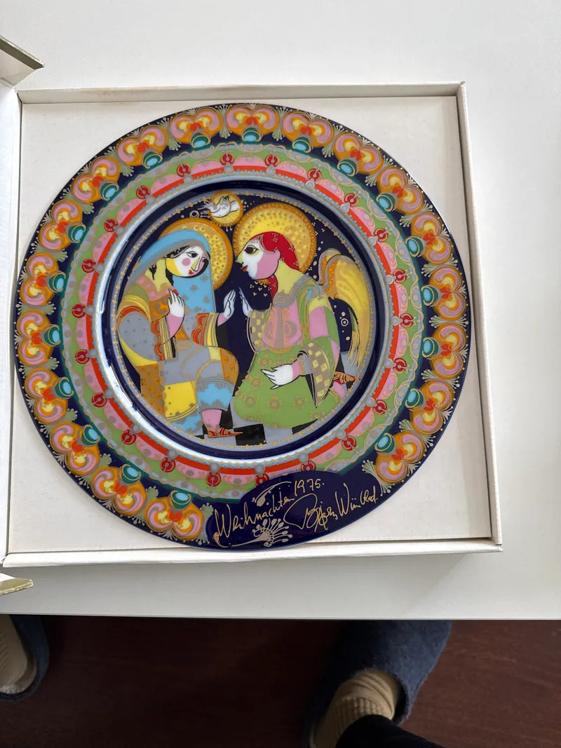 Rosenthal Christmas Collector Plate – Studio Line, Björn Wiinblad, Porcelain, VG
